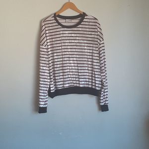 RENCENT RIVE velvet round neck top size XL